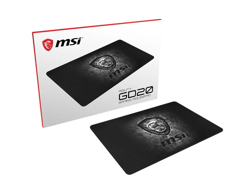 MSI Agility GD20 Gaming Mouse Pad - Black  - حصيرة الفأرة